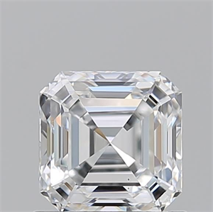 Picture of Natural Diamond 1.01 Carats, Asscher with  Cut, E Color, VS2 Clarity and Certified by GIA