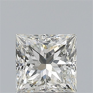 Picture of Natural Diamond 0.71 Carats, Princess with  Cut, I Color, VVS2 Clarity and Certified by GIA
