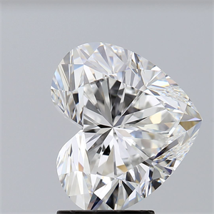 Picture of Natural Diamond 3.50 Carats, Heart with  Cut, E Color, VS1 Clarity and Certified by GIA