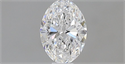 Natural Diamond 0.40 Carats, Oval with  Cut, D Color, IF Clarity and Certified by GIA
