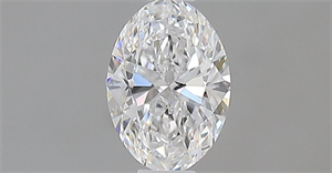 Picture of Natural Diamond 0.40 Carats, Oval with  Cut, D Color, IF Clarity and Certified by GIA
