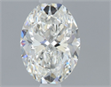 Natural Diamond 0.50 Carats, Oval with  Cut, H Color, VS2 Clarity and Certified by GIA