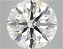 Lab Grown Diamond 7.04 Carats, Round with Ideal Cut, G Color, VS2 Clarity and Certified by IGI