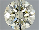 Natural Diamond 1.00 Carats, Round with Excellent Cut, M Color, SI1 Clarity and Certified by HRD