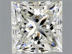 Picture of Natural Diamond 1.70 Carats, Princess with  Cut, J Color, SI1 Clarity and Certified by GIA