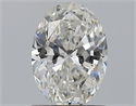 Natural Diamond 1.03 Carats, Oval with  Cut, G Color, SI2 Clarity and Certified by GIA