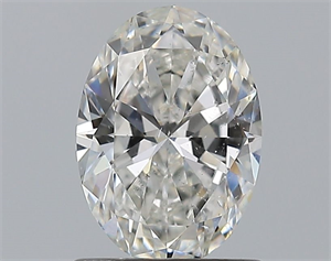 Picture of Natural Diamond 1.03 Carats, Oval with  Cut, G Color, SI2 Clarity and Certified by GIA