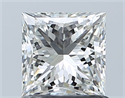 Natural Diamond 1.01 Carats, Princess with  Cut, I Color, VS1 Clarity and Certified by GIA