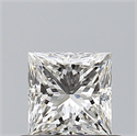Natural Diamond 0.51 Carats, Princess with  Cut, I Color, VS2 Clarity and Certified by GIA