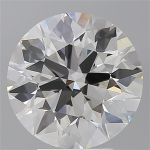 Picture of Lab Grown Diamond 4.51 Carats, Round with Ideal Cut, F Color, VVS2 Clarity and Certified by IGI