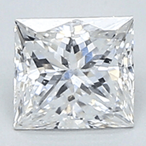 Picture of 0.50 Carats, Princess Diamond with Very Good Cut Very Good, D Color, SI1 Clarity and Certified By EGL