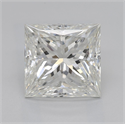 Natural Diamond 2.52 Carats, Princess with  Cut, I Color, SI2 Clarity and Certified by GIA
