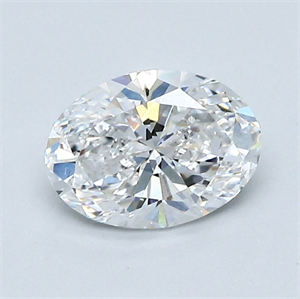 Picture of Natural Diamond 1.01 Carats, Oval with  Cut, E Color, VS2 Clarity and Certified by GIA