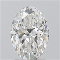Natural Diamond 1.20 Carats, Oval with  Cut, F Color, SI1 Clarity and Certified by GIA