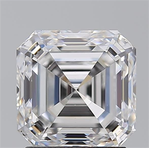 Picture of Natural Diamond 2.20 Carats, Asscher with  Cut, D Color, VS2 Clarity and Certified by GIA