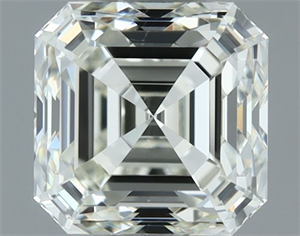 Picture of Natural Diamond 1.01 Carats, Asscher with  Cut, J Color, VVS2 Clarity and Certified by IGI