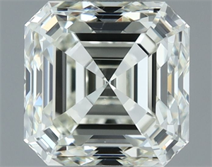 Picture of Natural Diamond 1.01 Carats, Asscher with  Cut, J Color, VVS2 Clarity and Certified by IGI
