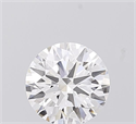 Lab Grown Diamond 1.03 Carats, Round with Ideal Cut, D Color, VVS1 Clarity and Certified by IGI