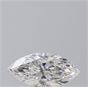 Natural Diamond 0.52 Carats, Marquise with  Cut, E Color, SI1 Clarity and Certified by GIA