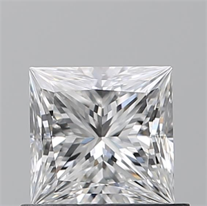 Picture of Natural Diamond 0.70 Carats, Princess with  Cut, D Color, VS2 Clarity and Certified by GIA