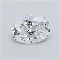 Diamante Natural 0.51 quilates, Ovalado , Color D, claridad SI1 y certificado GIA