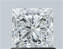 Natural Diamond 1.01 Carats, Princess with  Cut, G Color, VVS1 Clarity and Certified by GIA