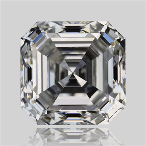Picture of Natural Diamond 1.51 Carats, Asscher with  Cut, H Color, VVS1 Clarity and Certified by GIA