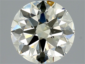 Picture of Natural Diamond 1.60 Carats, Round with Excellent Cut, M Color, VS2 Clarity and Certified by HRD