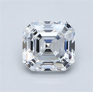 Picture of Natural Diamond 1.01 Carats, Asscher with  Cut, D Color, VS1 Clarity and Certified by GIA