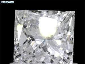 Foto Diamante Natural 0.91 quilates, Princesa , Color F, claridad SI1 y certificado GIA de