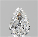 Natural Diamond 0.72 Carats, Pear with  Cut, F Color, VVS2 Clarity and Certified by GIA