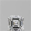Natural Diamond 0.71 Carats, Asscher with  Cut, D Color, SI1 Clarity and Certified by GIA