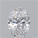 Natural Diamond 0.71 Carats, Oval with  Cut, D Color, VVS1 Clarity and Certified by GIA