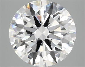 Picture of Lab Grown Diamond 5.08 Carats, Round with Ideal Cut, D Color, VVS2 Clarity and Certified by IGI
