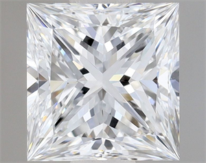 Picture of Natural Diamond 0.60 Carats, Princess with  Cut, D Color, VVS1 Clarity and Certified by GIA