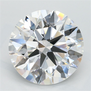Picture of Lab Grown Diamond 4.02 Carats, Round with Excellent Cut, D Color, VVS1 Clarity and Certified by GIA