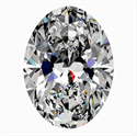 Natural Diamond 0.61 Carats, Oval with  Cut, D Color, SI1 Clarity and Certified by GIA