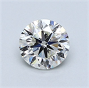 Natural Diamond 0.90 Carats, Round with Very Good Cut, J Color, SI2 Clarity and Certified by GIA