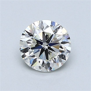 Picture of Natural Diamond 0.90 Carats, Round with Very Good Cut, J Color, SI2 Clarity and Certified by GIA