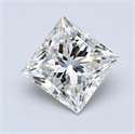 Natural Diamond 1.10 Carats, Princess with  Cut, I Color, VS1 Clarity and Certified by GIA