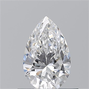 Picture of Natural Diamond 0.50 Carats, Pear with  Cut, D Color, VS2 Clarity and Certified by GIA