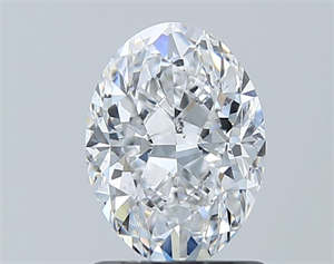 Foto Diamante Natural 1.20 quilates, Ovalado , Color D, claridad SI2 y certificado GIA de