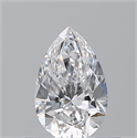 Natural Diamond 0.52 Carats, Pear with  Cut, D Color, VS2 Clarity and Certified by GIA