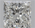 Natural Diamond 0.51 Carats, Princess with  Cut, H Color, VVS1 Clarity and Certified by GIA