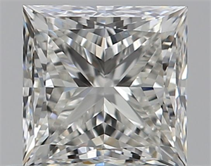 Picture of Natural Diamond 0.51 Carats, Princess with  Cut, H Color, VVS1 Clarity and Certified by GIA