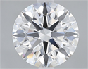 Lab Grown Diamond 2.68 Carats, Round with Excellent Cut, D Color, VS1 Clarity and Certified by GIA