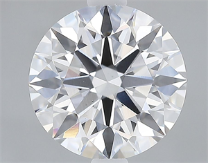 Picture of Lab Grown Diamond 2.68 Carats, Round with Excellent Cut, D Color, VS1 Clarity and Certified by GIA
