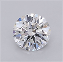 Lab Grown Diamond 1.06 Carats, Round with Ideal Cut, D Color, VVS2 Clarity and Certified by IGI