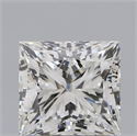 Natural Diamond 0.80 Carats, Princess with  Cut, H Color, VS2 Clarity and Certified by GIA