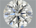Natural Diamond 0.96 Carats, Round with Excellent Cut, H Color, VVS2 Clarity and Certified by IGI